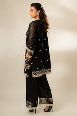 Lux Edit By Zaaviay Stitched Black Opal (Shirt & Duppatta)