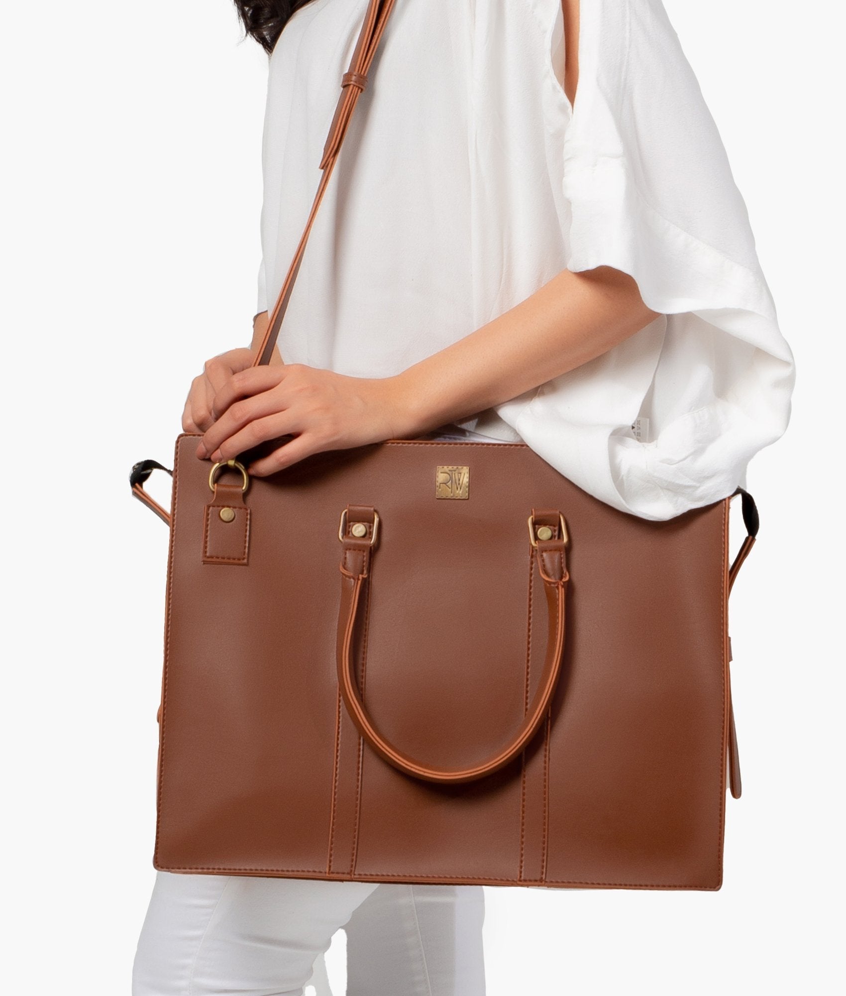 RTW Creation - Brown laptop bag