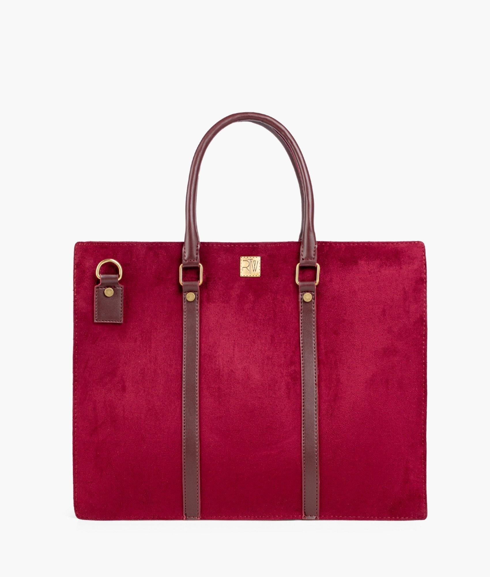 RTW Creation - Burgundy suede laptop bag