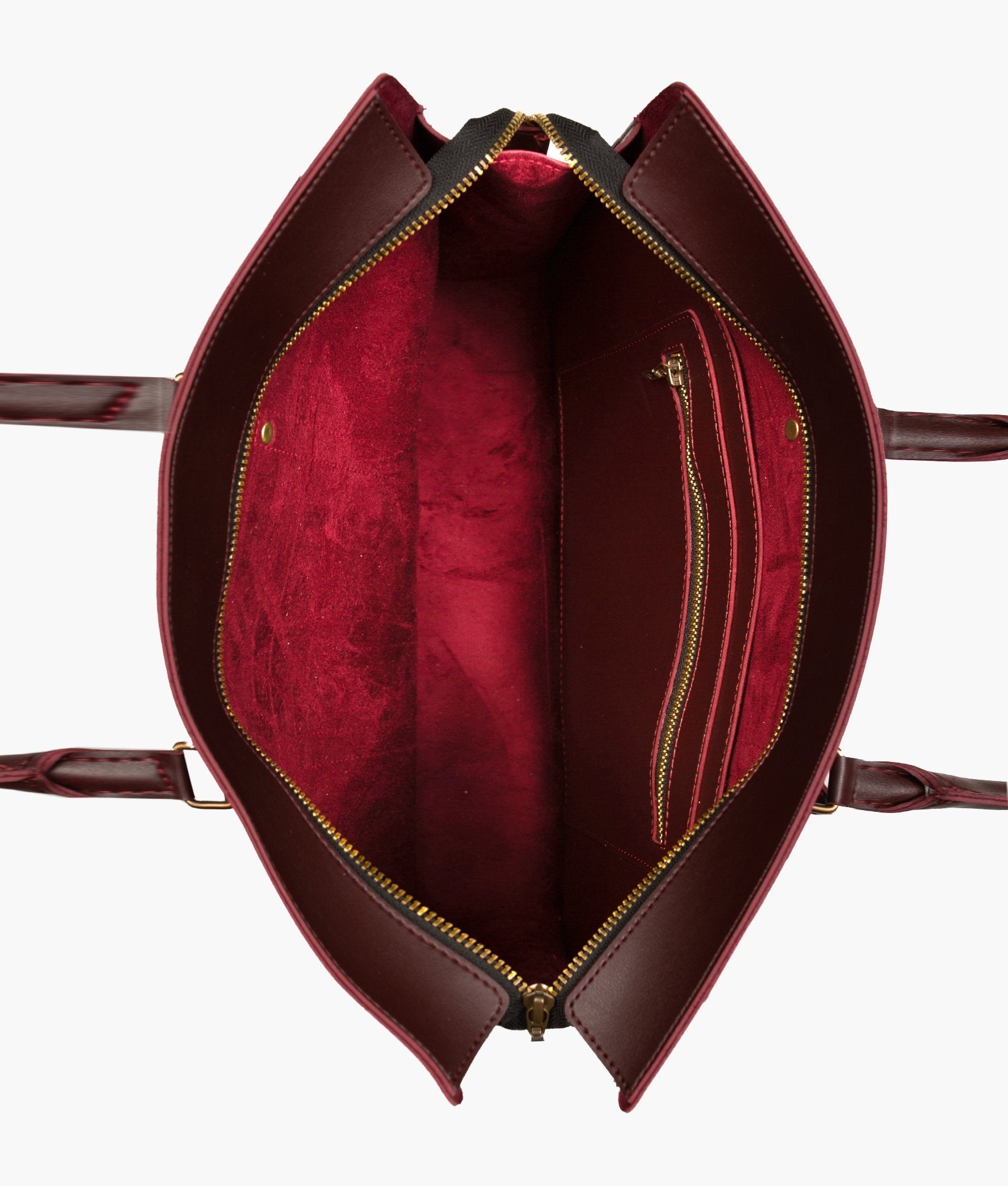 RTW Creation - Burgundy suede laptop bag