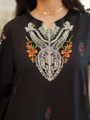 The Bloom Edit by Garnet Stitched 2 Piece Summer Collection'2025-Charcol Noir