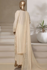 Sada Bahar Stitched 3 Piece Luxury Emb Chikankari Collection'2025-CK-CREAM