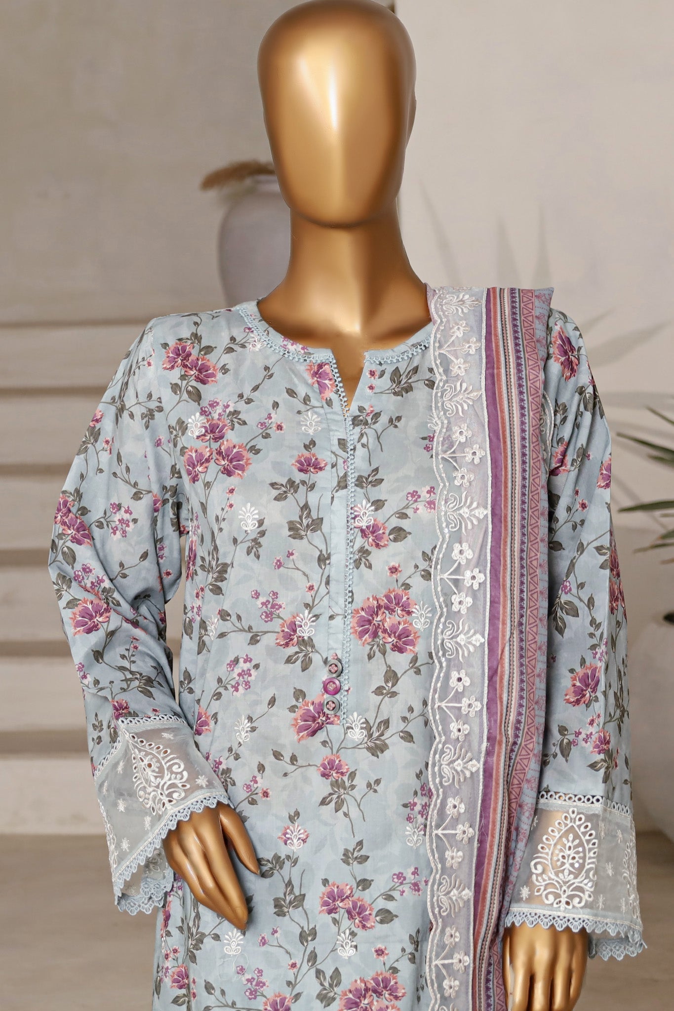 Amyrah By Sada Bahar Stitched 3 Piece Emb Festive Vol-02 Collection'2025-CKD-1039-Grey