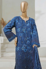 Sada Bahar Stitched 3 Piece Cutwork Chikankari Collection'2025-CKP-02-Navy Blue