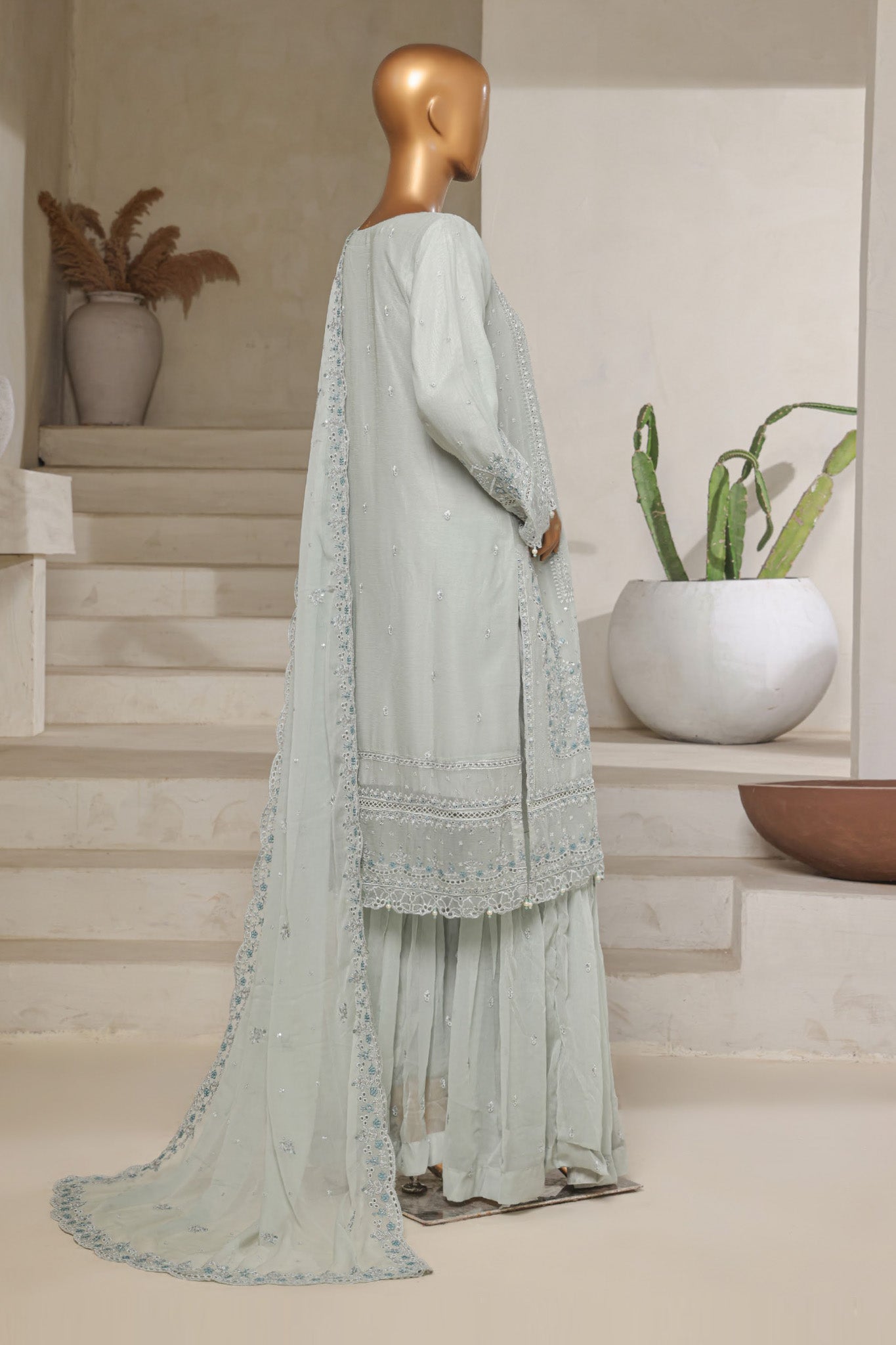 Afsany by Sada Bahar Stitched 3 Piece Luxury Chiffon Vol-13 Collection'2025-CR-29-Ice