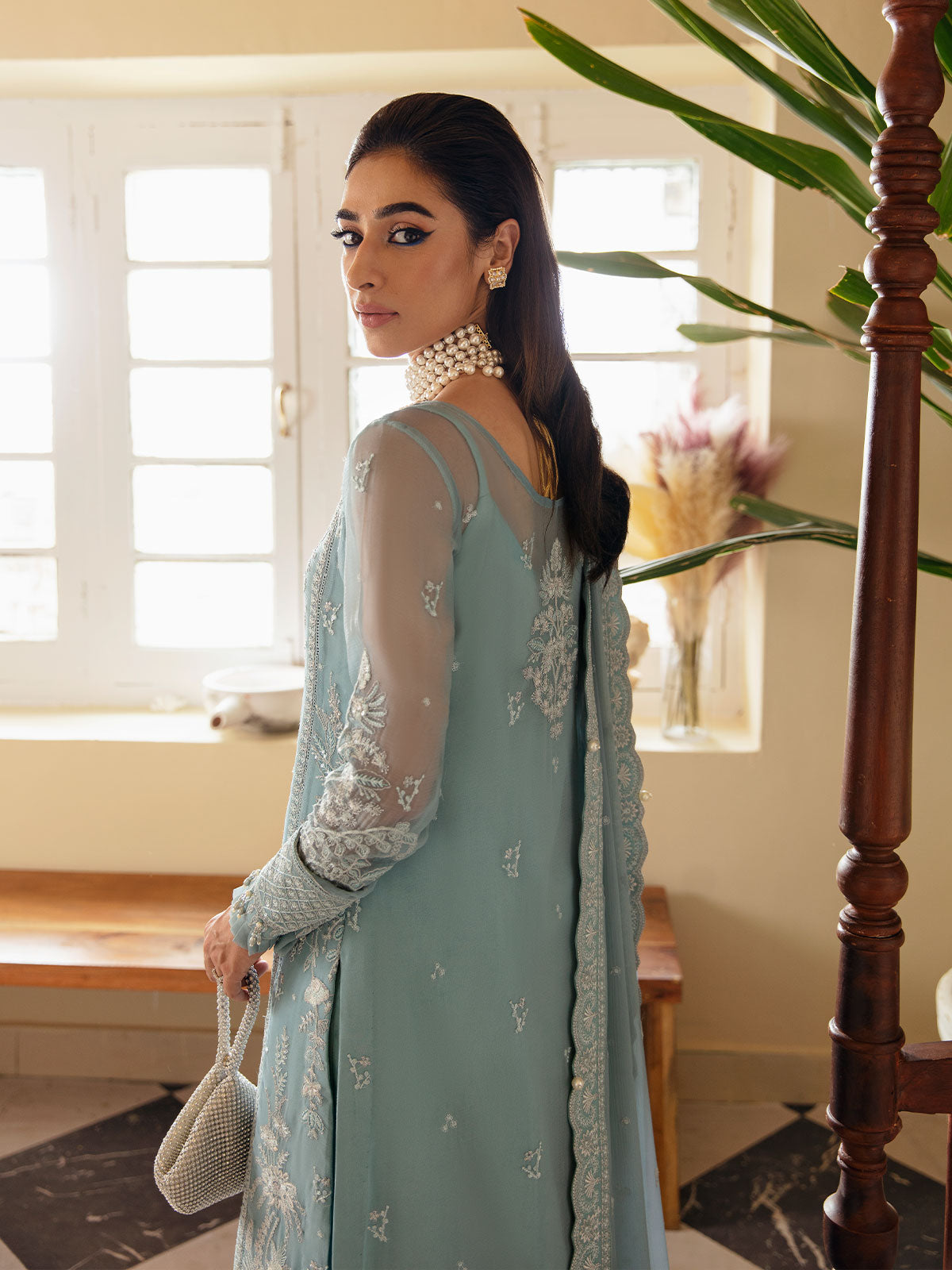 Gulaal Unstitched 3 Piece Emb Chiffon Vol-01 Collection'2023-Calypso GL-EC-23V1-05