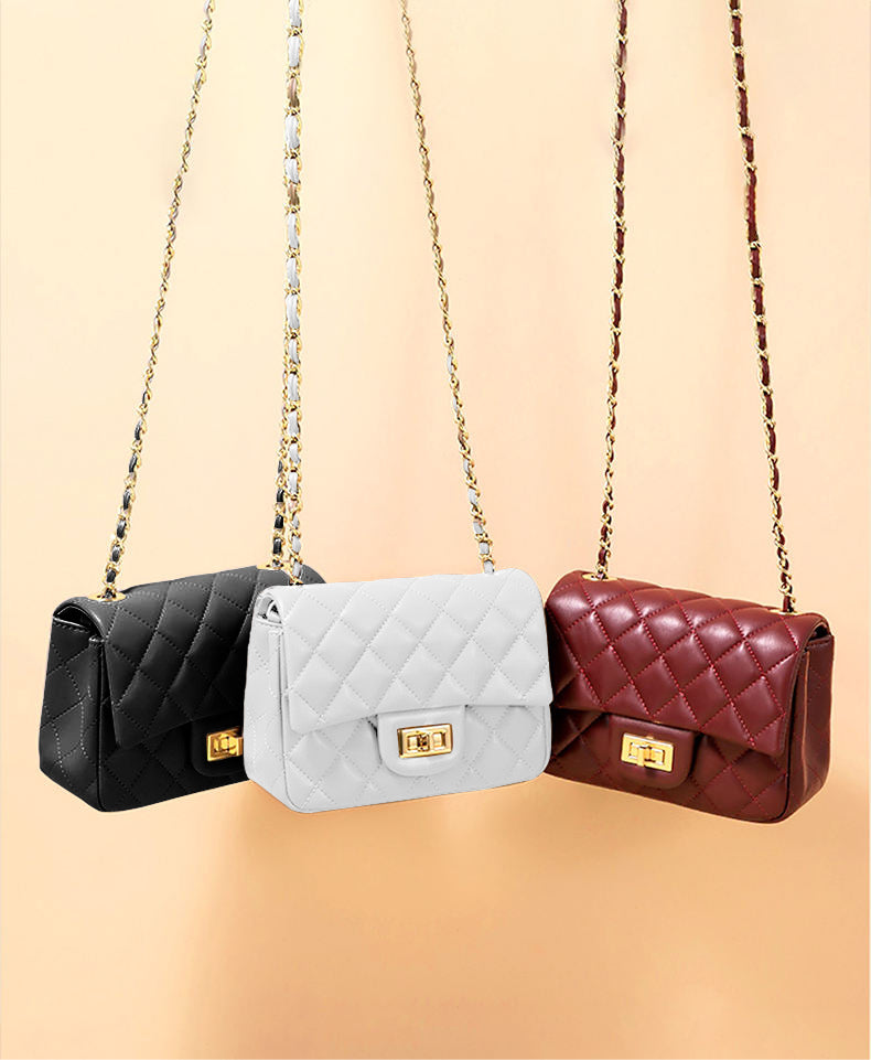 Fineur - Quilted DockLock Crossbody Bag ~ Black