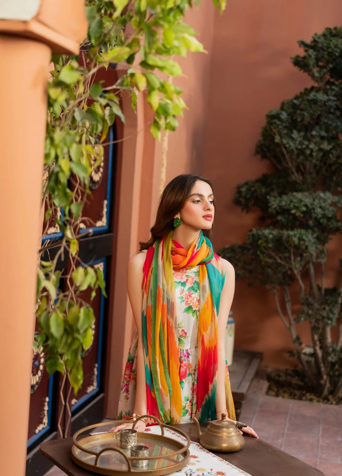 Dusky Delight By Feathers Unstitched 3 Piece Summer Collection'2025-AFIYA-FT449
