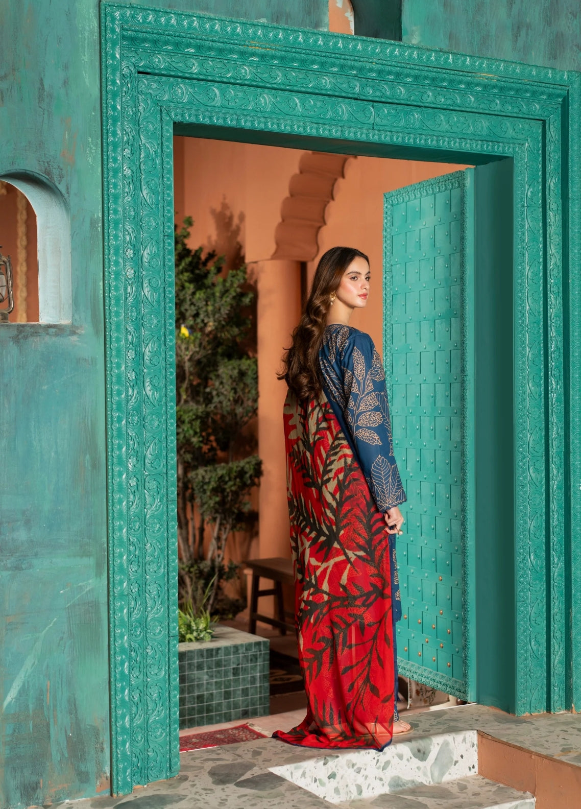 Dusky Delight By Feathers Unstitched 3 Piece Summer Collection'2025-VEORA-FT450