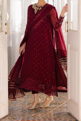 Eid Drop 1 By Azure Unstitched 3 Piece Ensembles Chiffon Collection'2024-D-01-Garnet Glam