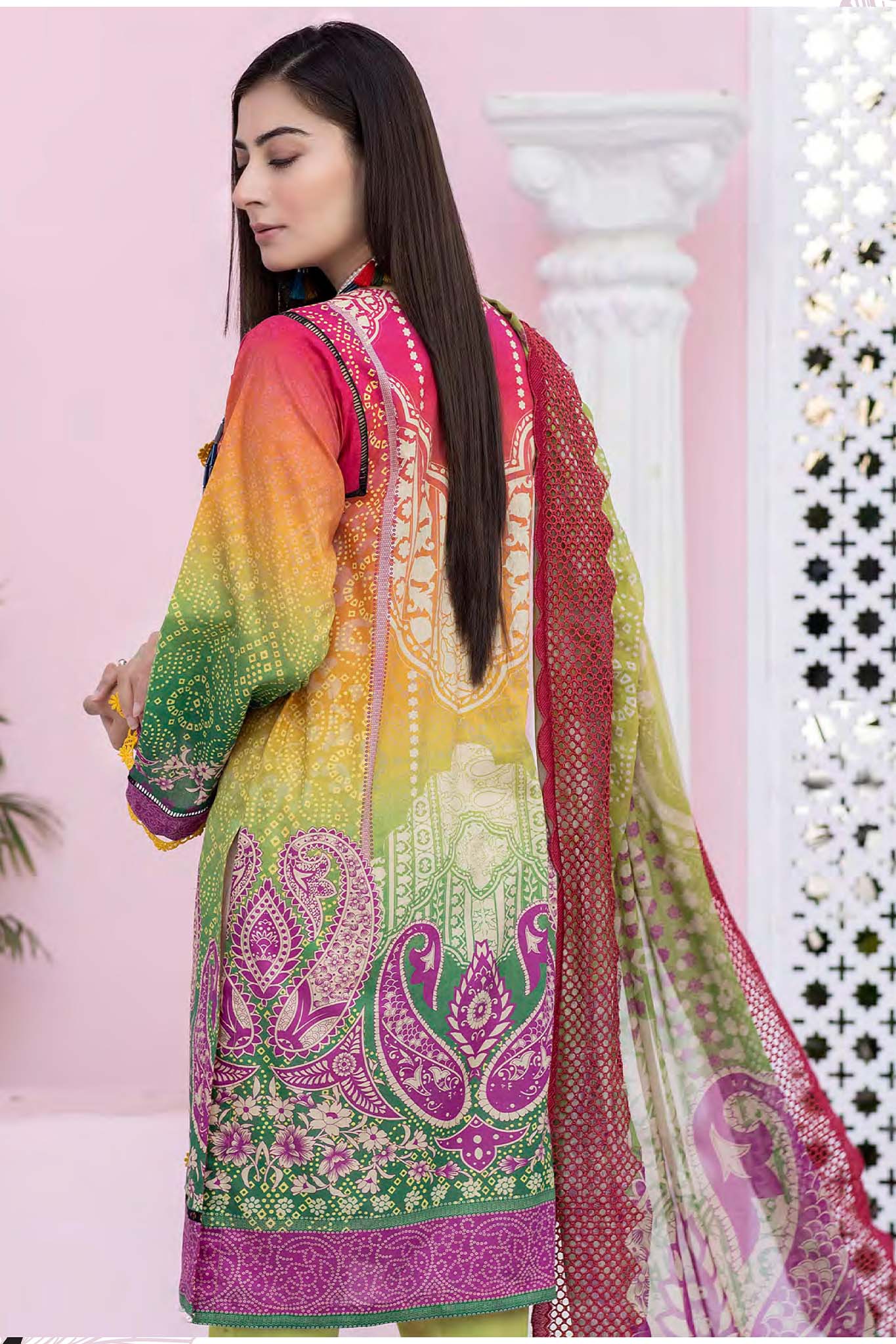 Gull E Gullzar by Zarsha Unstitched 3 Piece Lawn Collection'2022-GLZ-01