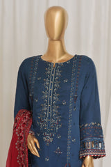 Afsany by Sada Bahar Stitched 3 Piece Luxury Chiffon Vol-11 Collection'2024-CF-06-Blue