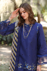 Noor By Saadia Asad Unstitched 3 Piece Eid Luxe Printedkari Collection-03-A