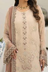 Aaraish By Lavish Premium Unstitched 3 Piece Luxury Formals Collection'2024-D-03-Coffee