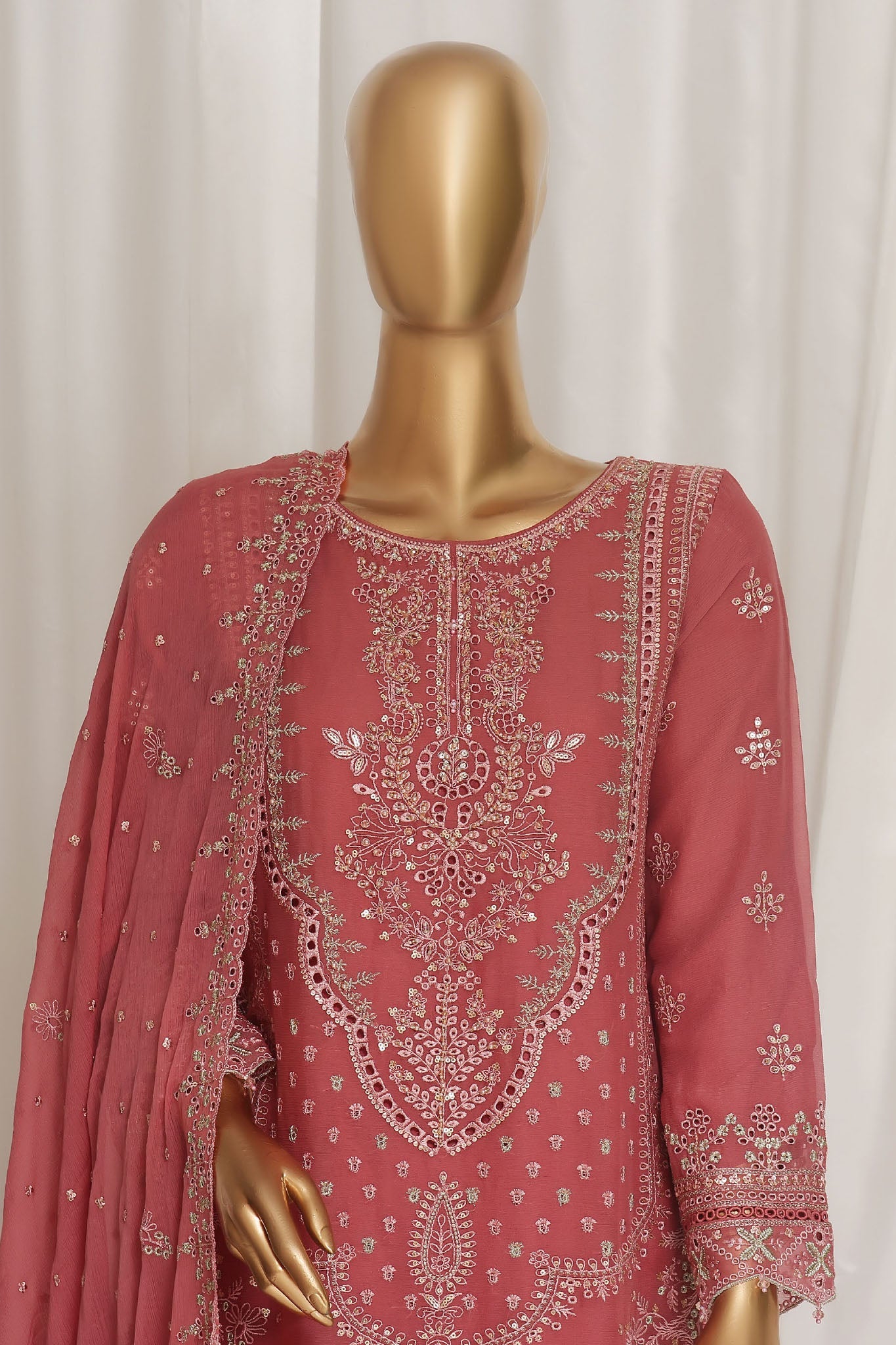 Afsany by Sada Bahar Stitched 3 Piece Luxury Chiffon Vol-11 Collection'2024-CR-26-Pink