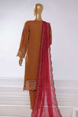 Sada Bahar Stitched 3 Piece Luxury Festive Emb Lawn Vol-05 Collection'2024-LEL-26-Mustard