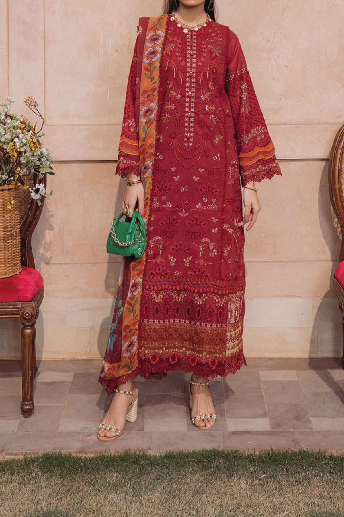 Farozaan By Xenia Unstitched 3 Piece Emb Printed Lawn Collection'2024-D-03-Zeba