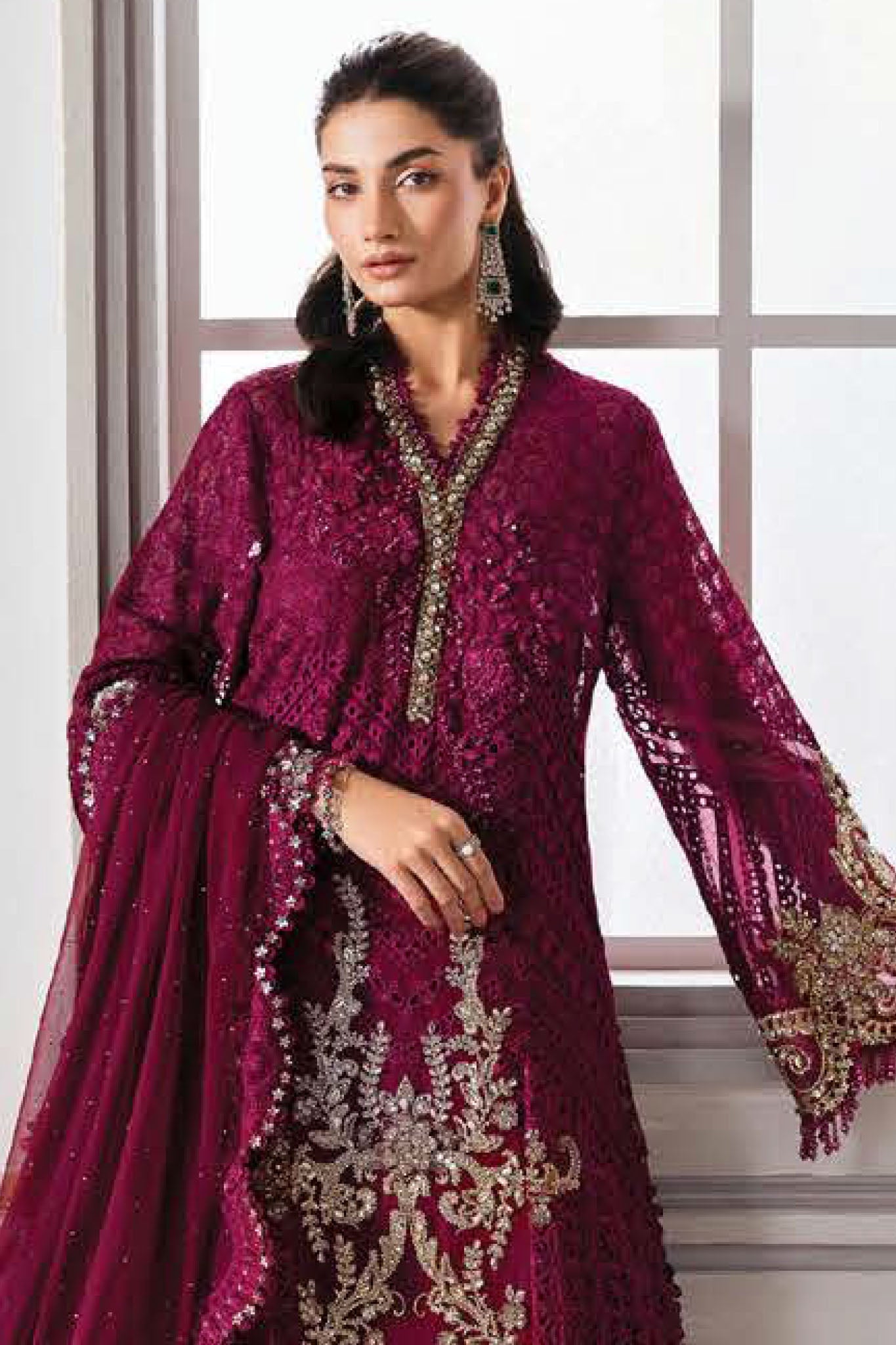 Mbroidered By Maria B Unstitched 3 Piece Wedding Collection'2025-BD-3003