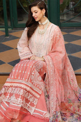 Noor by Saadia Asad Unstitched 3 Piece Handwork Laserkari Eid Lawn Collection'2023-D-03