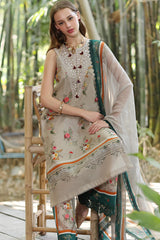 Noor By Saadia Asad Unstitched 3 Piece Eid Luxe Printedkari Collection-04-A