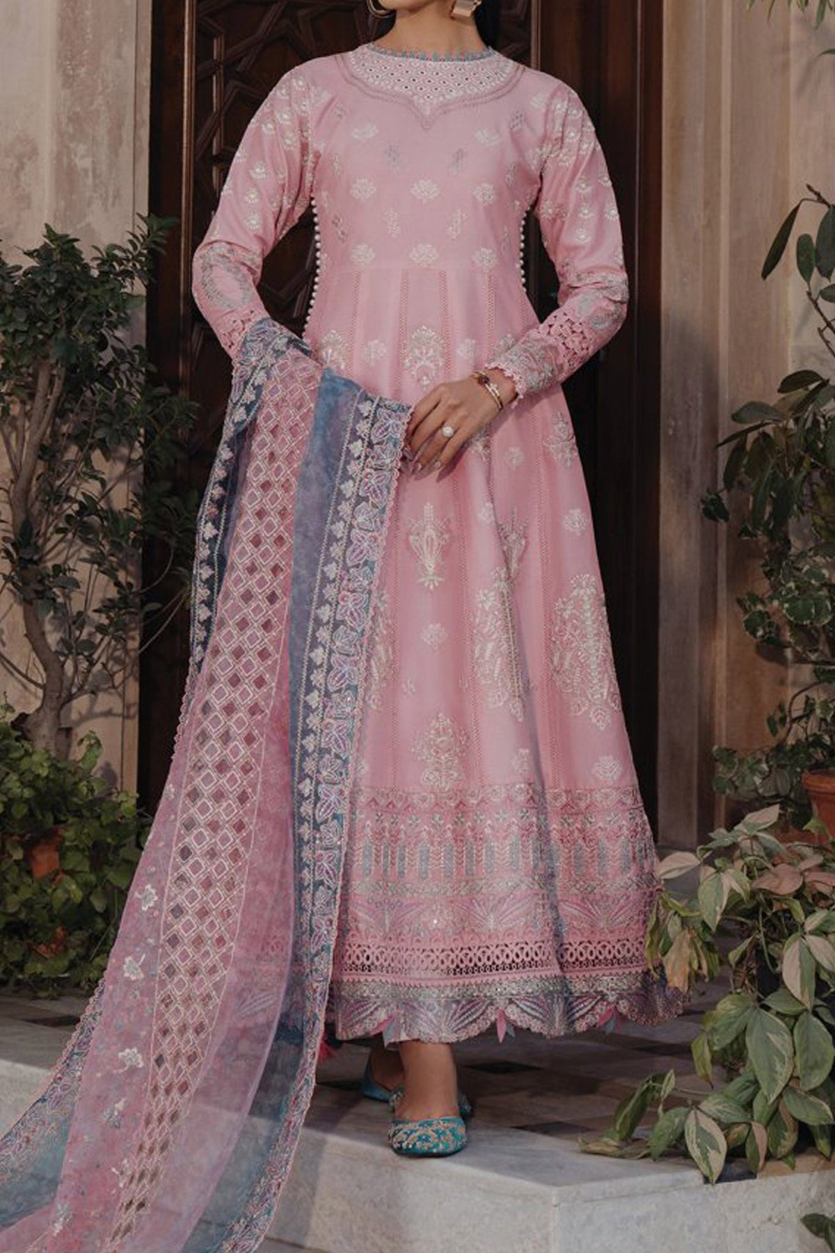 Farozaan By Xenia Unstitched 3 Piece Emb Printed Lawn Collection'2024-D-04-Tazim