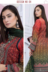 Gull E Gullzar by Zarsha Unstitched 3 Piece Lawn Collection'2022-GLZ-04