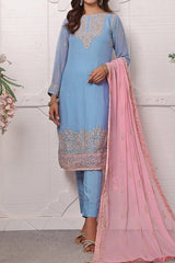 Florum By Soghat Unstitched 3 Piece Luxury Formals Handwork Chiffon Collection'2024-D-04