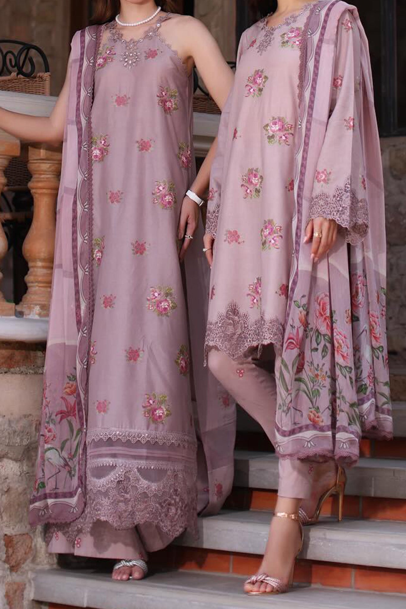 Eid Luxe Printkari By Noor Saadia Asad Unstitched 3 Piece Emb Lawn Collection'2024-D-04