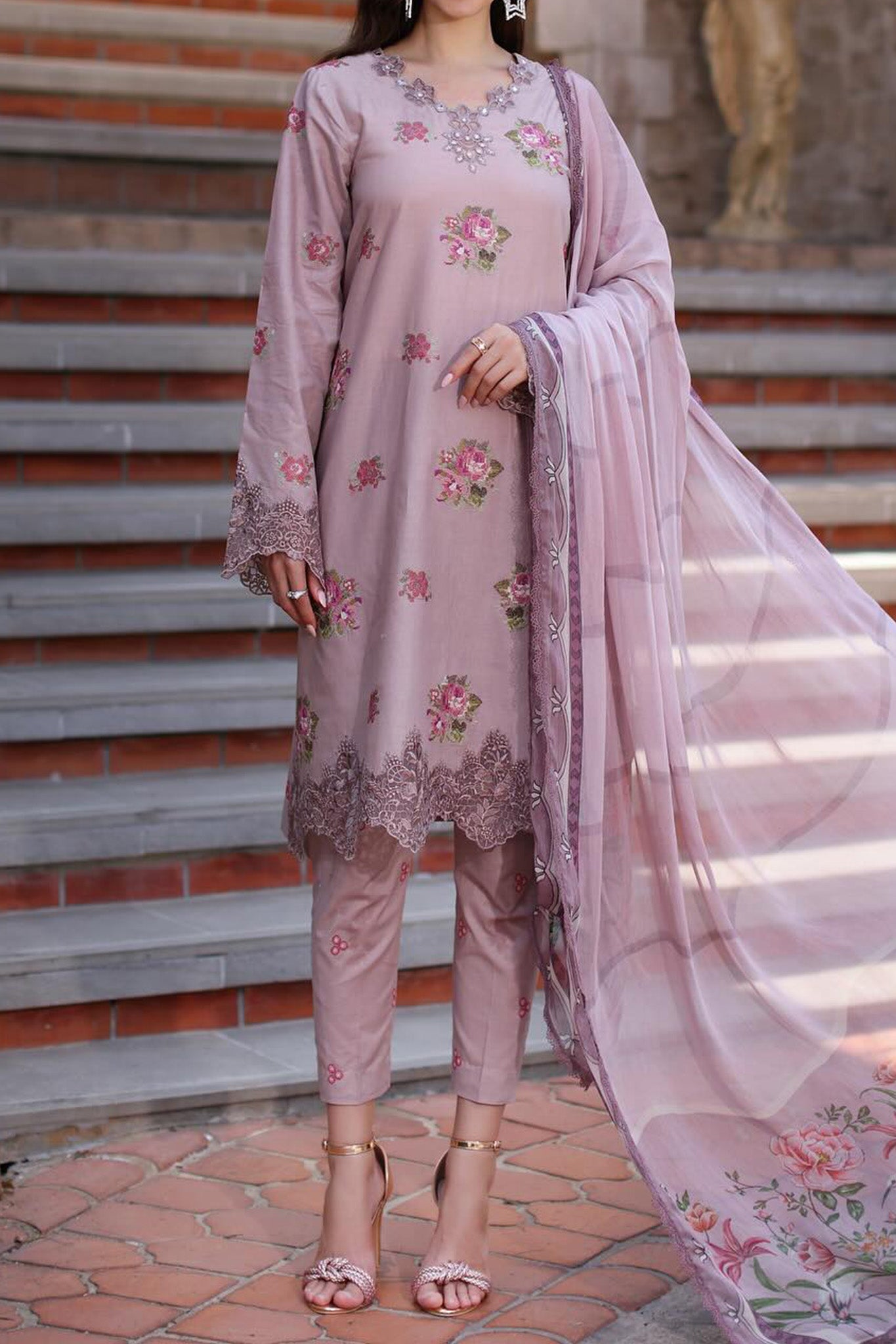 Eid Luxe Printkari By Noor Saadia Asad Unstitched 3 Piece Emb Lawn Collection'2024-D-04