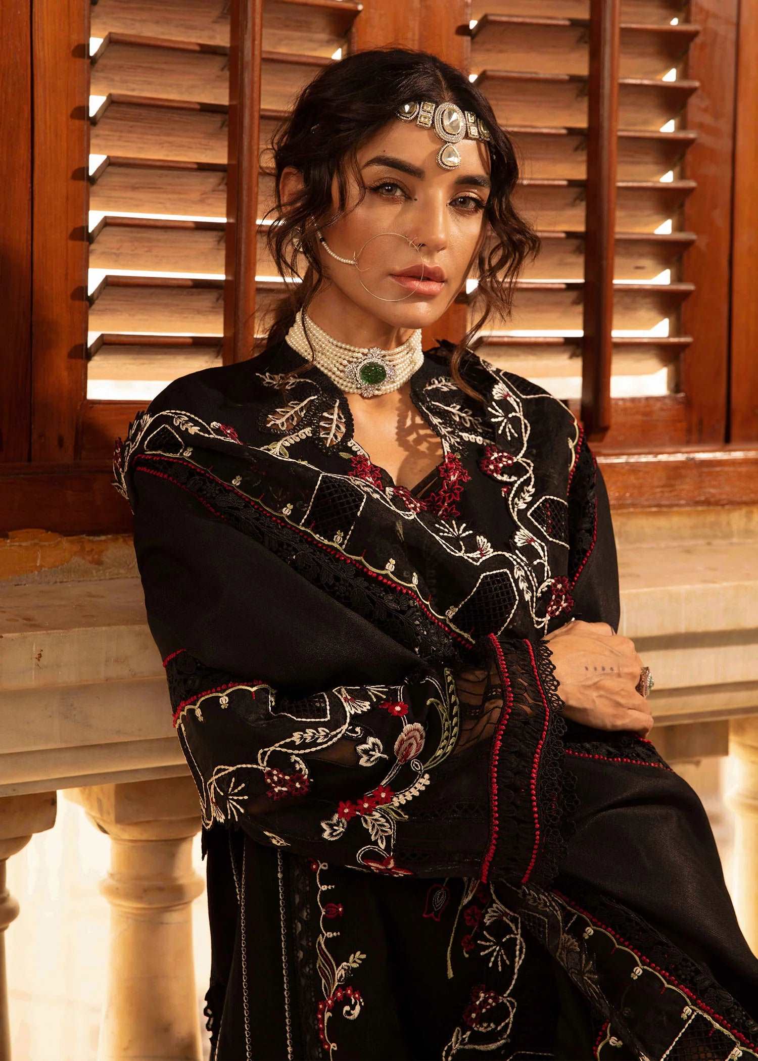 Aaleen by Crimson Unstitched 3 Piece Winter Collection'2024-D-05-Meenakari