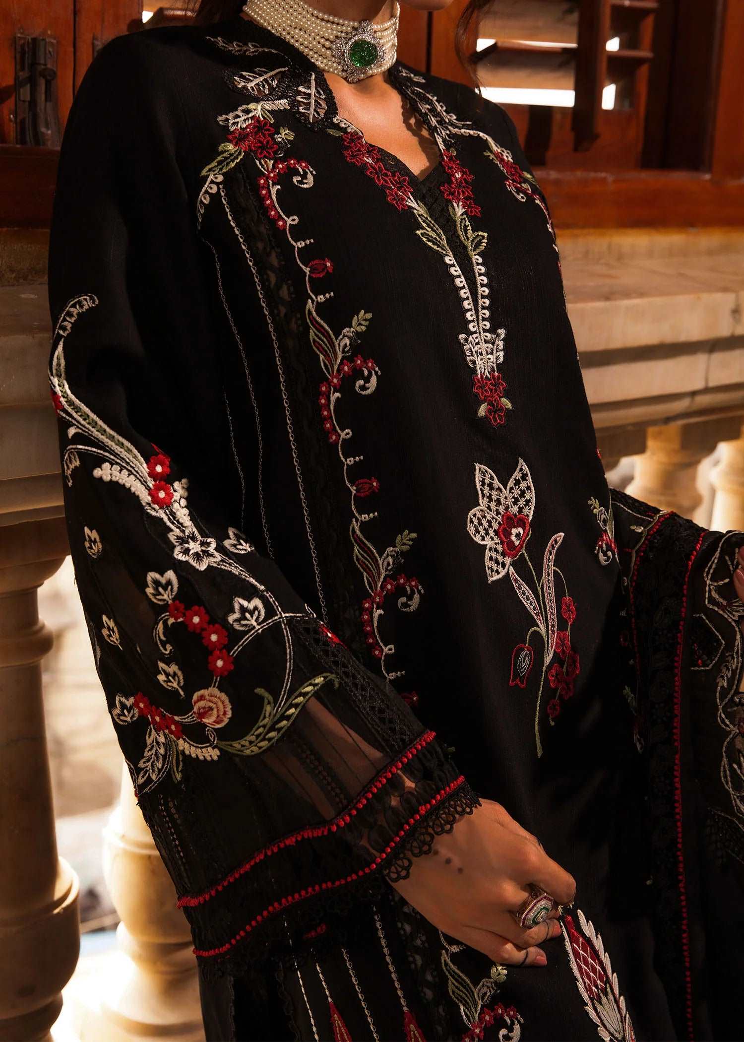 Aaleen by Crimson Unstitched 3 Piece Winter Collection'2024-D-05-Meenakari