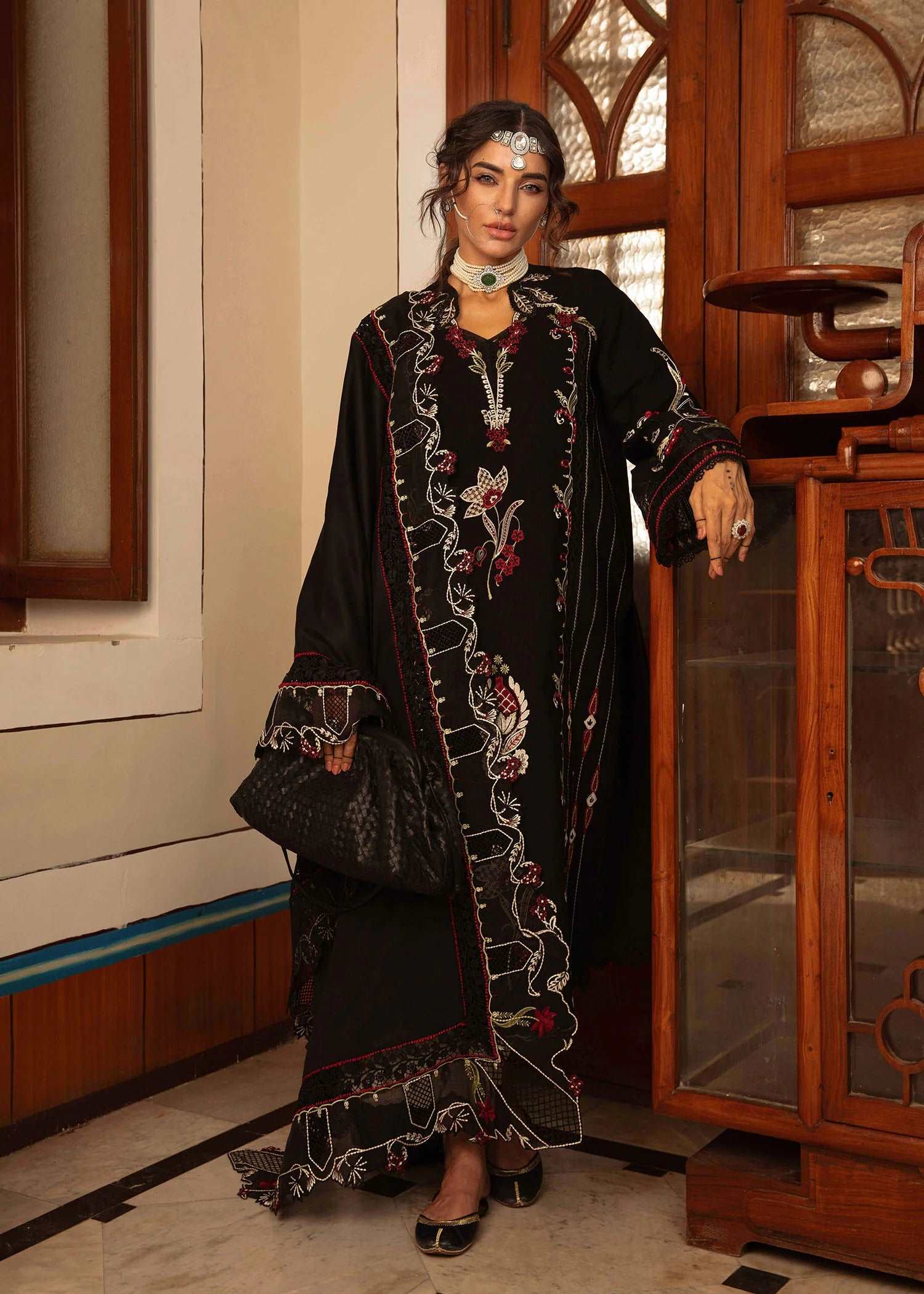 Aaleen by Crimson Unstitched 3 Piece Winter Collection'2024-D-05-Meenakari