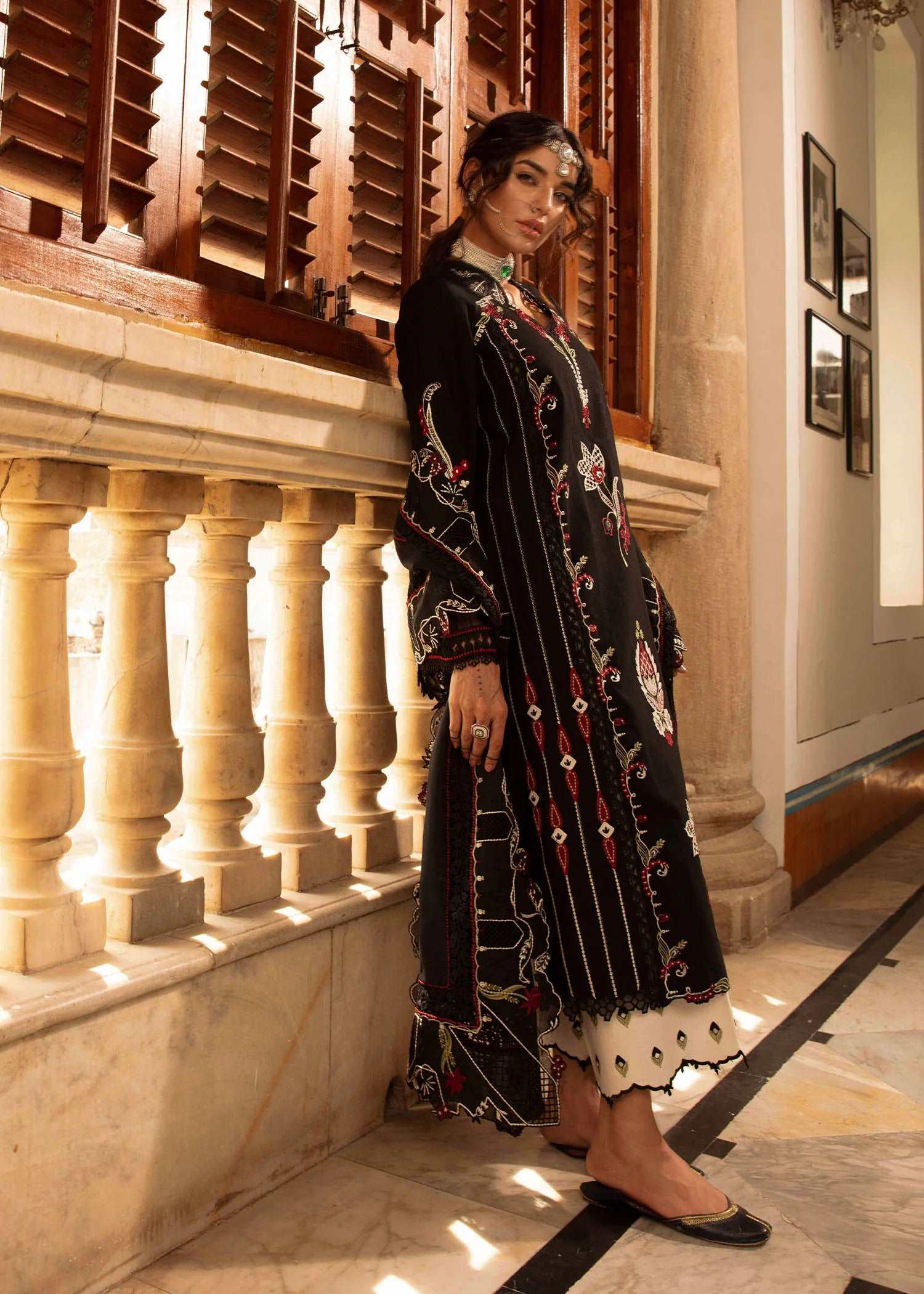 Aaleen by Crimson Unstitched 3 Piece Winter Collection'2024-D-05-Meenakari