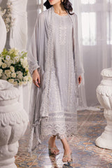 Eid Drop 1 By Azure Unstitched 3 Piece Ensembles Chiffon Collection'2024-D-05-Moon Storm