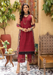 Kastoori by Awwal Unstitched 3 Piece Emb Chikankari Collection'2023-D-05-Parkle