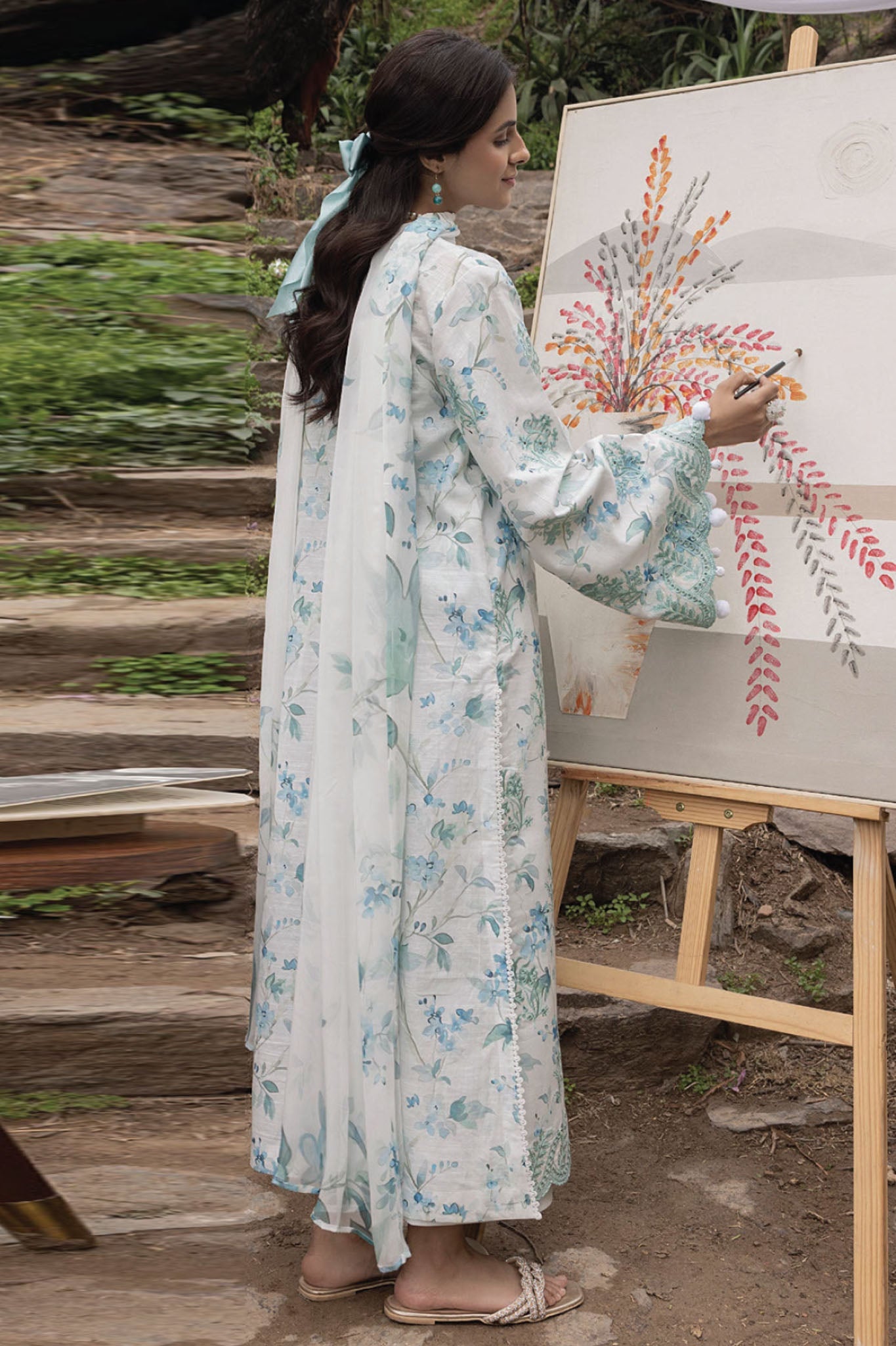 Eden Garden By Humdum Unstitched 3 Piece Printed Lawn Collection'2025-D-05