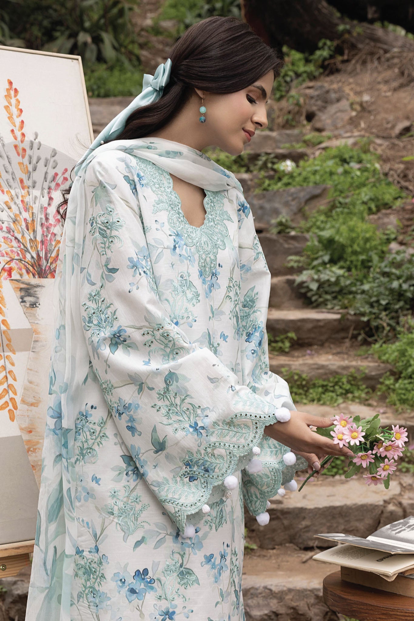 Eden Garden By Humdum Unstitched 3 Piece Printed Lawn Collection'2025-D-05