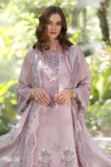 Noor By Saadia Asad Unstitched 3 Piece Eid Luxe Printedkari Collection-06-B