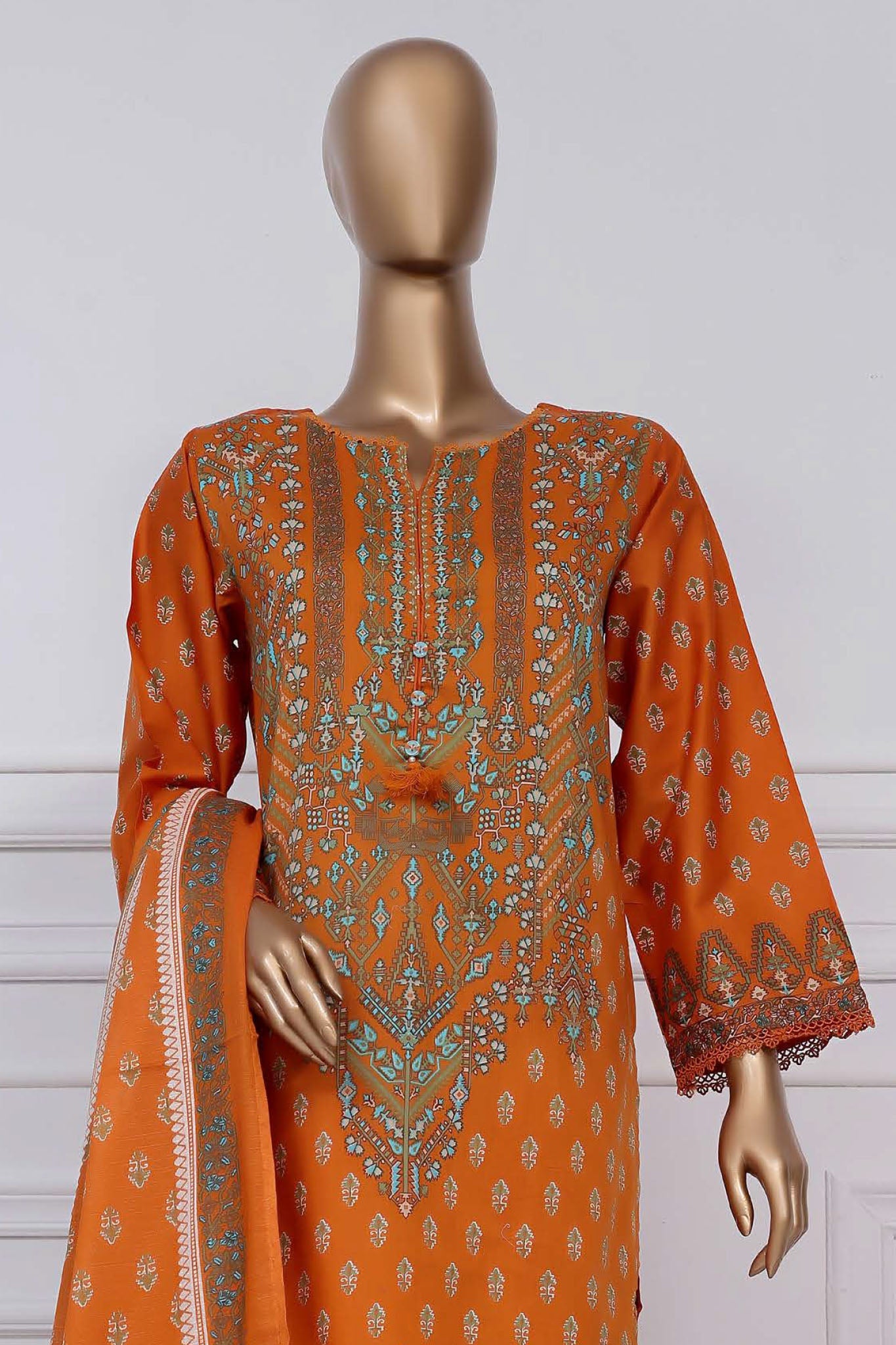 Sada Bahar Stitched 3 Piece Printed Lawn Vol-02 Collection'2025-PR-1272 Golden