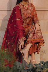 Farozaan By Xenia Unstitched 3 Piece Emb Printed Lawn Collection'2024-D-06-Zafeerah