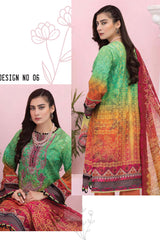 Gull E Gullzar by Zarsha Unstitched 3 Piece Lawn Collection'2022-GLZ-06