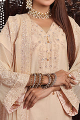 Florum By Soghat Unstitched 3 Piece Luxury Formals Handwork Chiffon Collection'2024-D-06