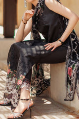 Noor Saadia Asad Unstitched 3 Piece Eid Handwork Laserkari Emb Lawn Collection'2024-D-06