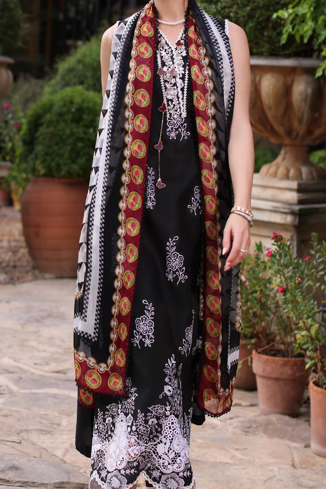 Eid Luxe Printkari By Noor Saadia Asad Unstitched 3 Piece Emb Lawn Collection'2024-D-06