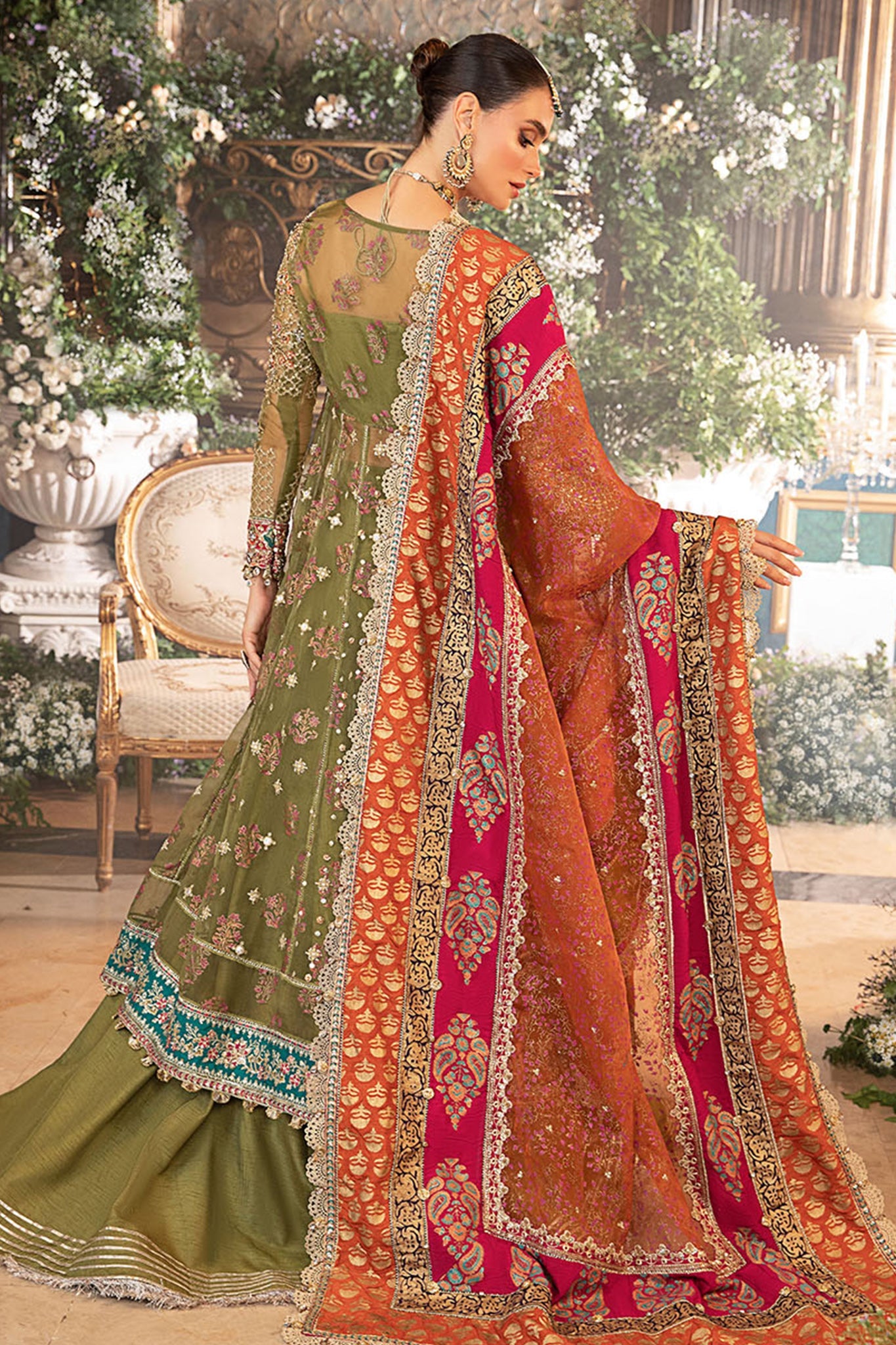 Mbroidered By Maria B Unstitched 3 Piece Wedding Edition Collection'2024-BD-2906