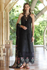 Noor By Saadia Asad Unstitched 3 Piece Eid Luxe Printedkari Collection-07-A
