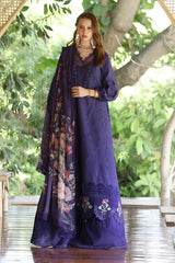 Noor By Saadia Asad Unstitched 3 Piece Eid Luxe Printedkari Collection-07-B