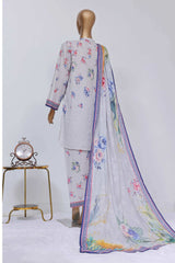 Sada Bahar Stitched 3 Piece Mid Summer Co Ords Collection'2024-D-5688-Grey