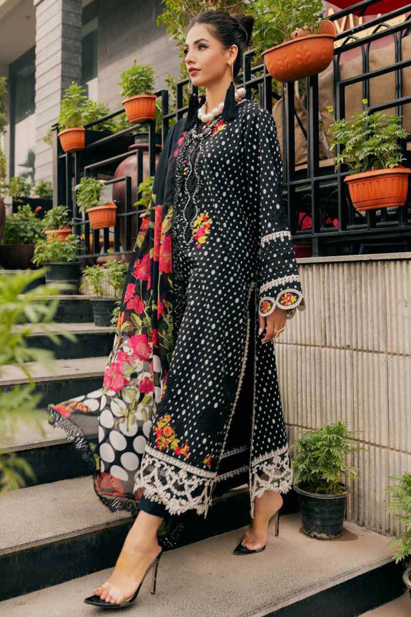 Swiss miss by Charizma Unstitched 3 Piece Winter Vol-01 Collection-CSM5-01