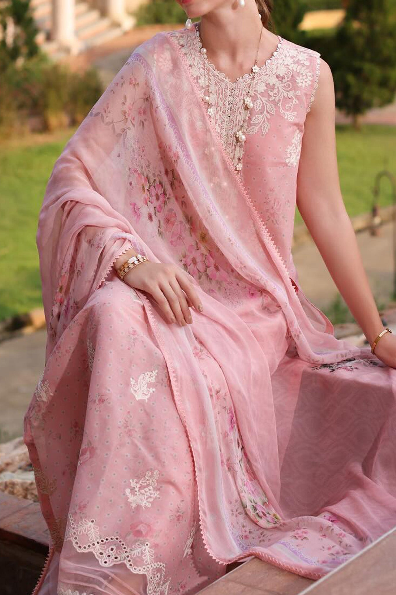 Eid Luxe Printkari By Noor Saadia Asad Unstitched 3 Piece Emb Lawn Collection'2024-D-07